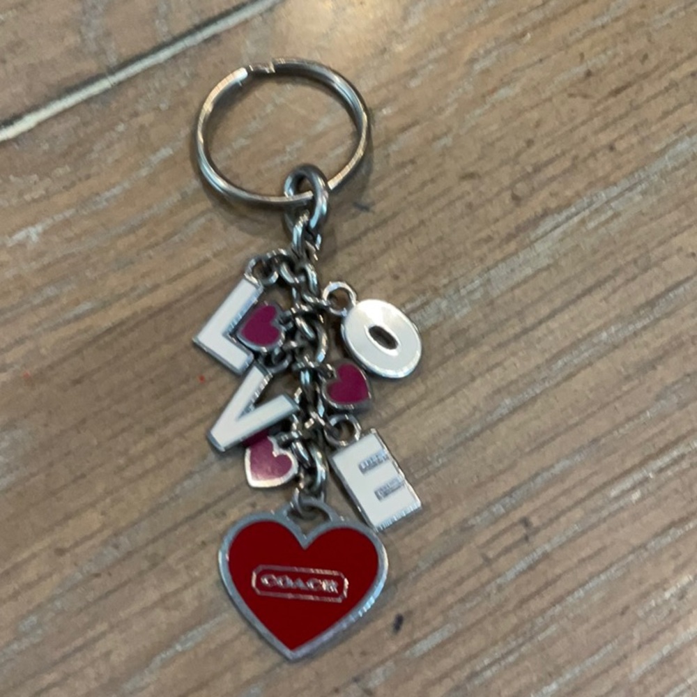 Coach love keychain